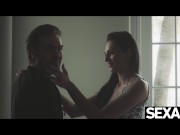 Watch her suck and ride a stranger's cock to multiple orgasms 2/16