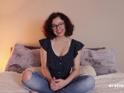 Ersties - Cute Brunette From US Rubs Her Pussy For The Camera 16/16