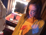 Fakehub Halloween - tall brunette babe meets tattoo killer and gets super horny for his hard bad boy cock 2/16