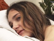 Saggy tits virgin enjoys her masseuse care 3/16