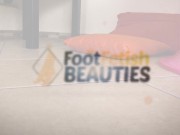 Tessa's ballet flats barefoot shoeplay 1/16