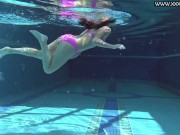 Sunny weather swimming pool session Jessica Lincoln 7/16